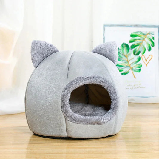 Pet Tent Cave Bed for Cats Small Dogs Self-Warming Cat Tent Bed Cat Hut Comfortable Pet Sleeping Bed